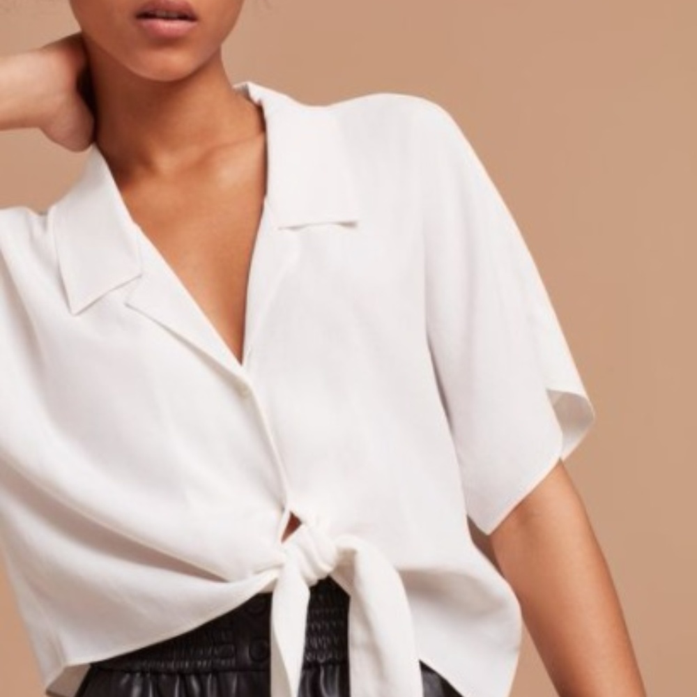 Aritzia Wilfred Free HUANG Blouse White XS